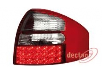 Audi A6 [98-04] (C5) Led Baglygter Krystal Røde
