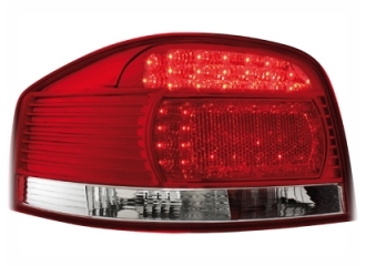 Audi A3 Led Baglygter Red / Chrystal v2