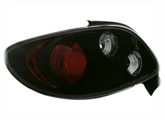Peugeot 206 Klarglas Baglygter Black