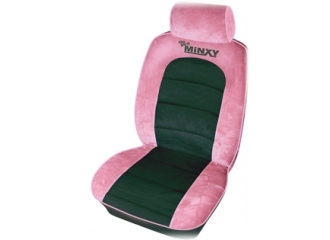 Universal Sædebetræk Minxy Sort/pink Komplet Sæt
