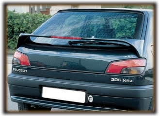 Peugeot 306 [93-02] (3&5 Dørs) Hækspoiler Med Stoplys Asd